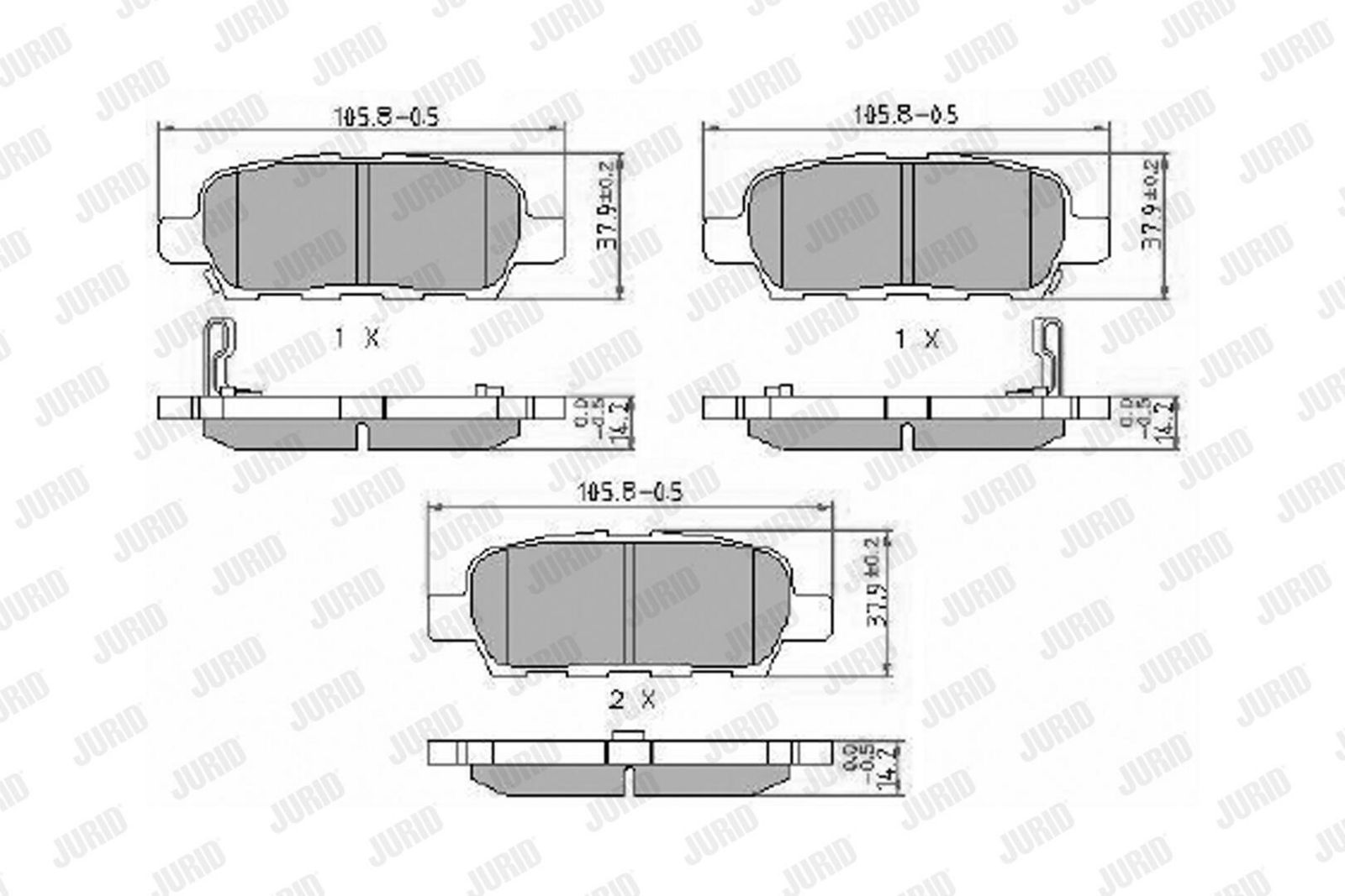Brake Pad Set, disc brake-1